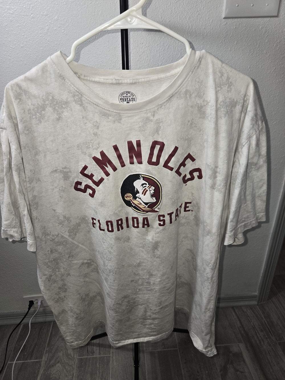 Rivalry Threads White Short Sleeve 'Seminoles Florida State' Graphic Tee